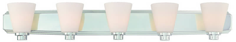 39"W Southport 5-Light Bath Vanity Chrome