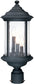 Dolan Designs Walnut Grove 3-Light Outdoor Post Lantern Black 91850
