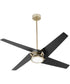 Axis 1-light LED Ceiling Fan Aged Brass