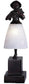 16"H Silhouette Lady with Bouquet Accent Lamp
