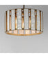 Miramar 3-Light Pendant Capiz / Natural Aged Brass