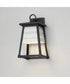Shutters Vivex 1-Light Small Outdoor Wall Sconce Black