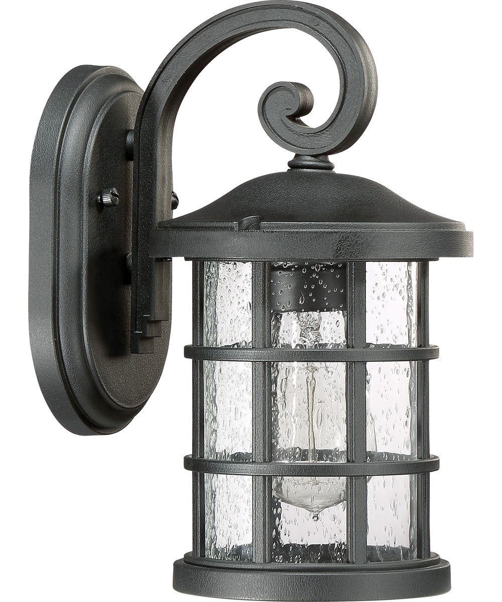 Crusade Small 1-light Outdoor Wall Light  Coastal Armour Earth Black