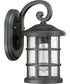 Crusade Small 1-light Outdoor Wall Light  Coastal Armour Earth Black