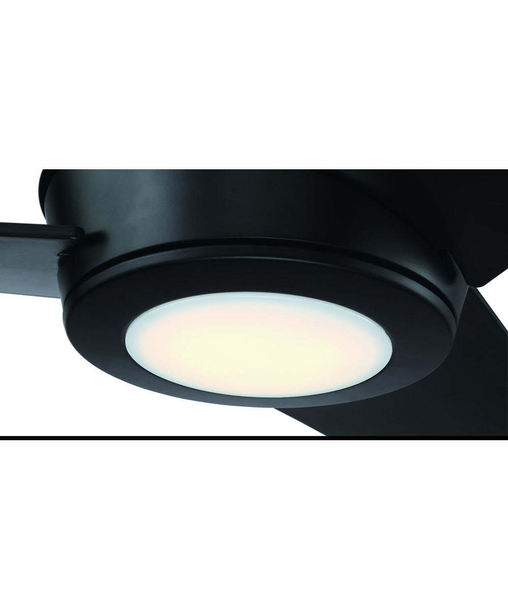 56" Acadian 1-Light Ceiling Fan Flat Black