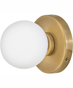Audrey 1-Light Single Light Vanity in Heritage Brass