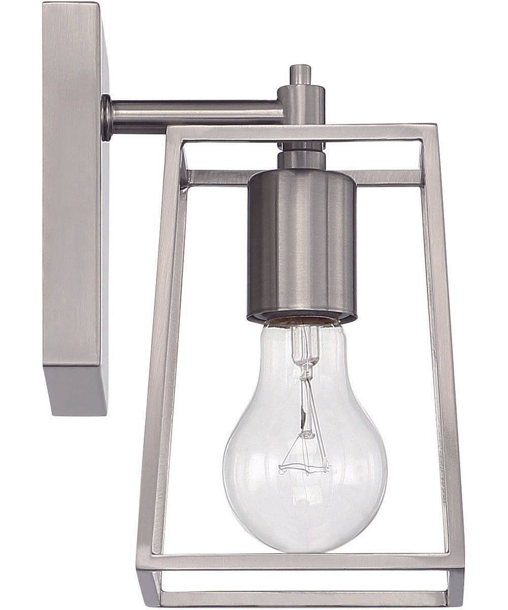 Dunn 1-Light Wall Sconce Brushed Polished Nickel