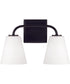 Brody 2-Light Vanity Matte Black