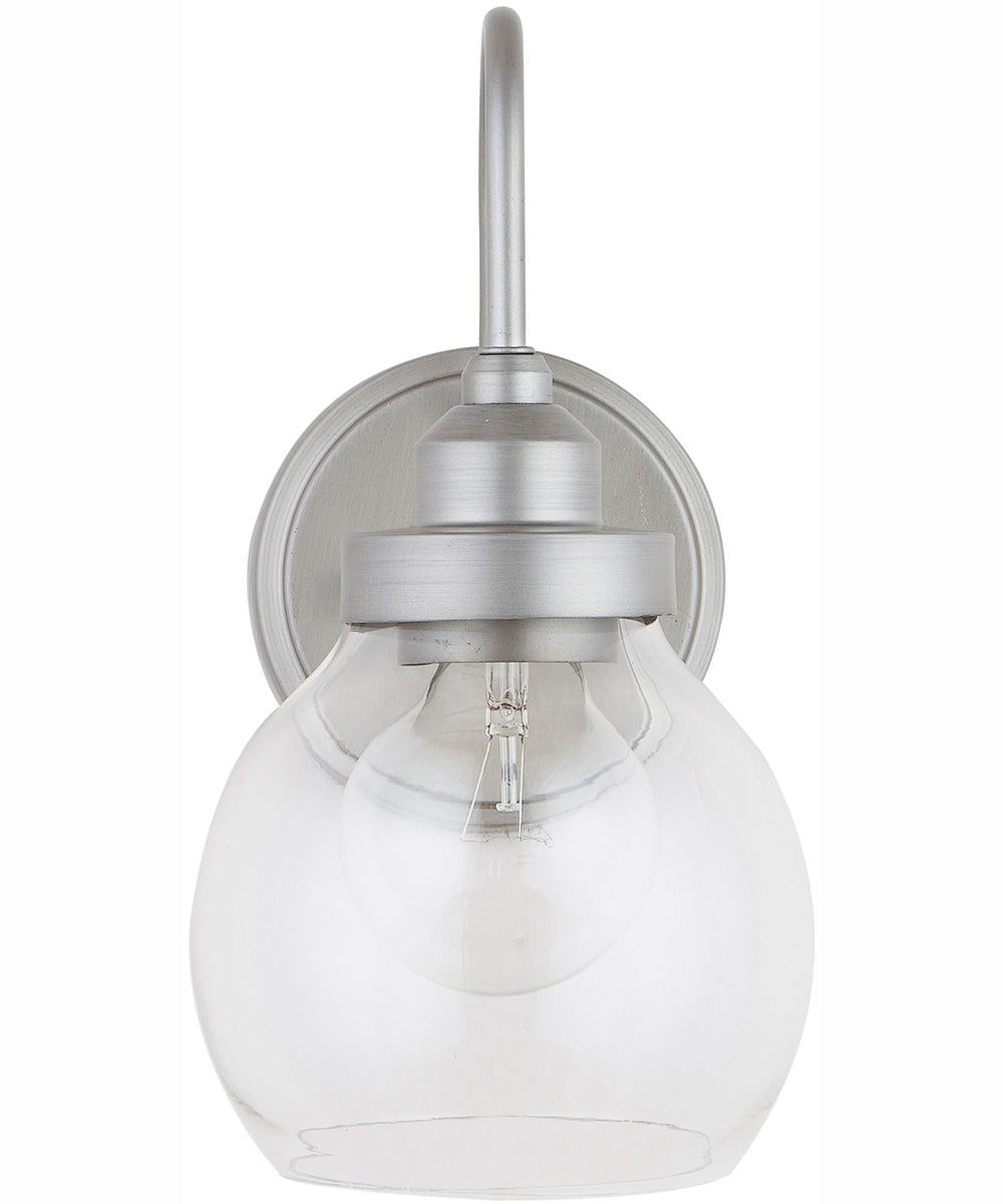 Daphne 1-Light Sconce Brushed Nickel Painted