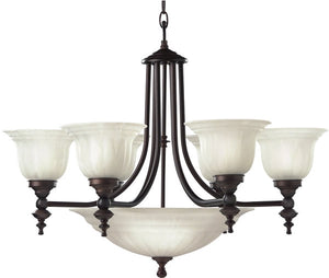 27"w Richland 6-Light Chandelier Royal Bronze