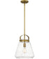 Stella Small 1-light Mini Pendant Weathered Brass