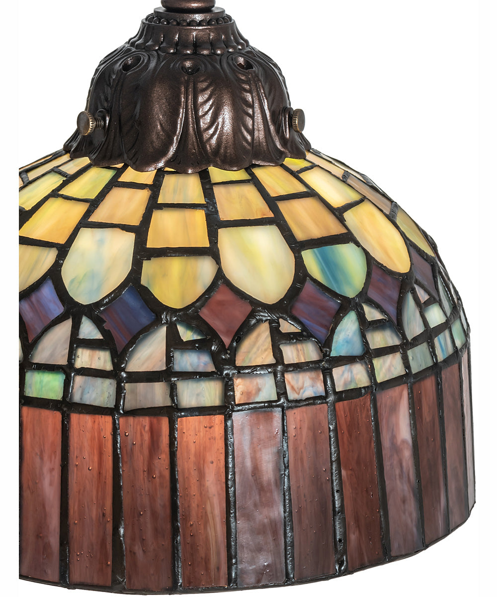 23" High Tiffany Candice 3 Light Table Lamp