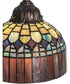 23" High Tiffany Candice 3 Light Table Lamp