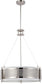 21"W Diesel 4-Light Pendant Polished Nickel