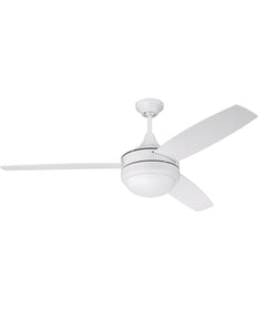 52" Phaze II 2-Light Ceiling Fan (Blades Included) White
