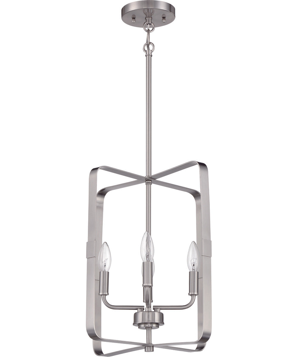 Stowe 4-Light Foyer Brushed Polished Nickel
