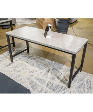 Shybourne Over Ottoman Table Gray/Aged Bronze