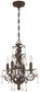 14"W Englewood 4-Light Chandelier French Roast