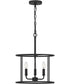 Abner 3-light Pendant Matte Black