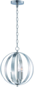 12"W Provident 3-Light Chandelier Satin Nickel