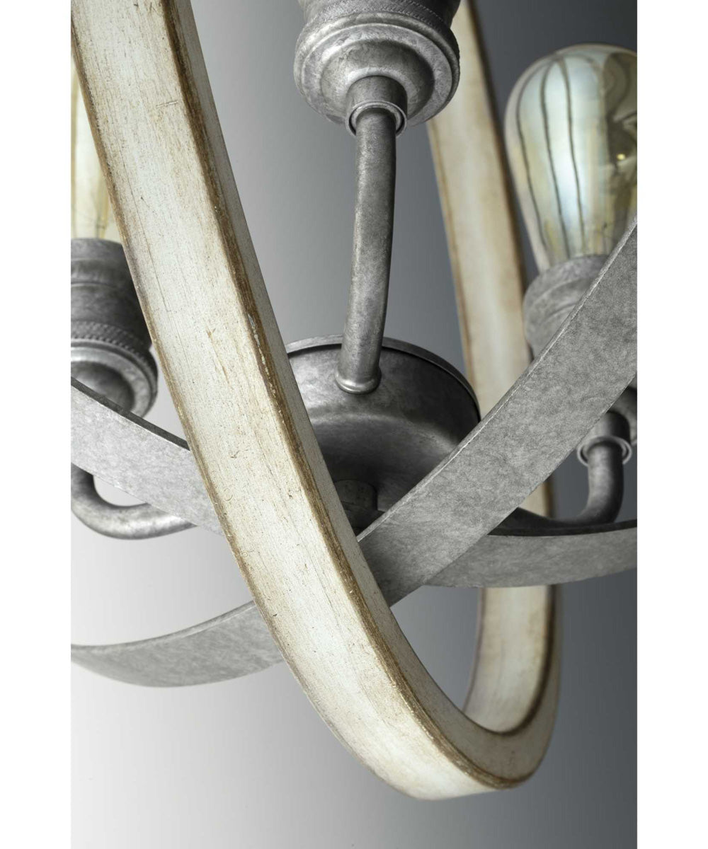 Conestee 3-Light Farmhouse Pendant Light Galvanized Finish