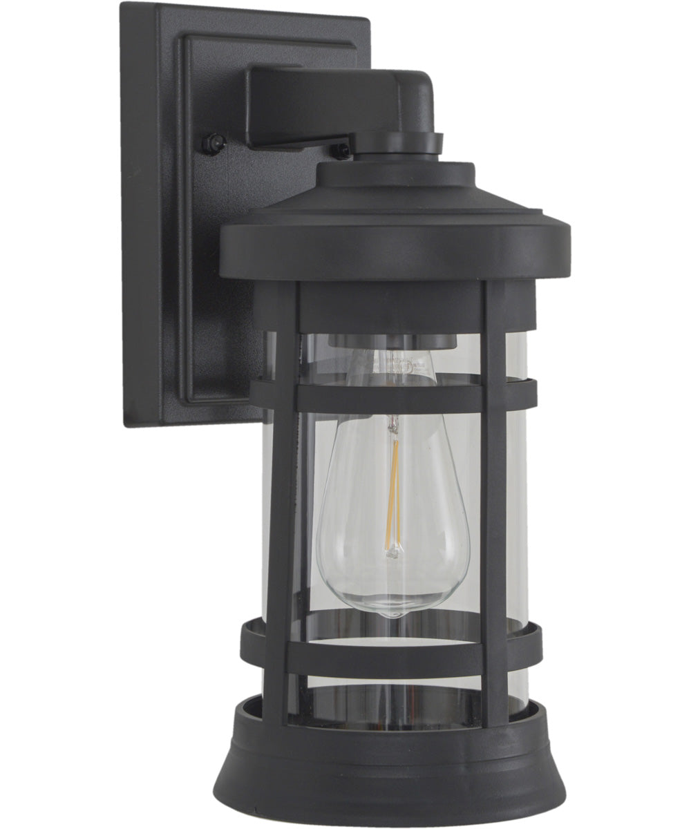 Resilience Lanterns 1-Light Outdoor Lantern Textured Black