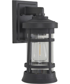 Resilience Lanterns 1-Light Outdoor Lantern Textured Black