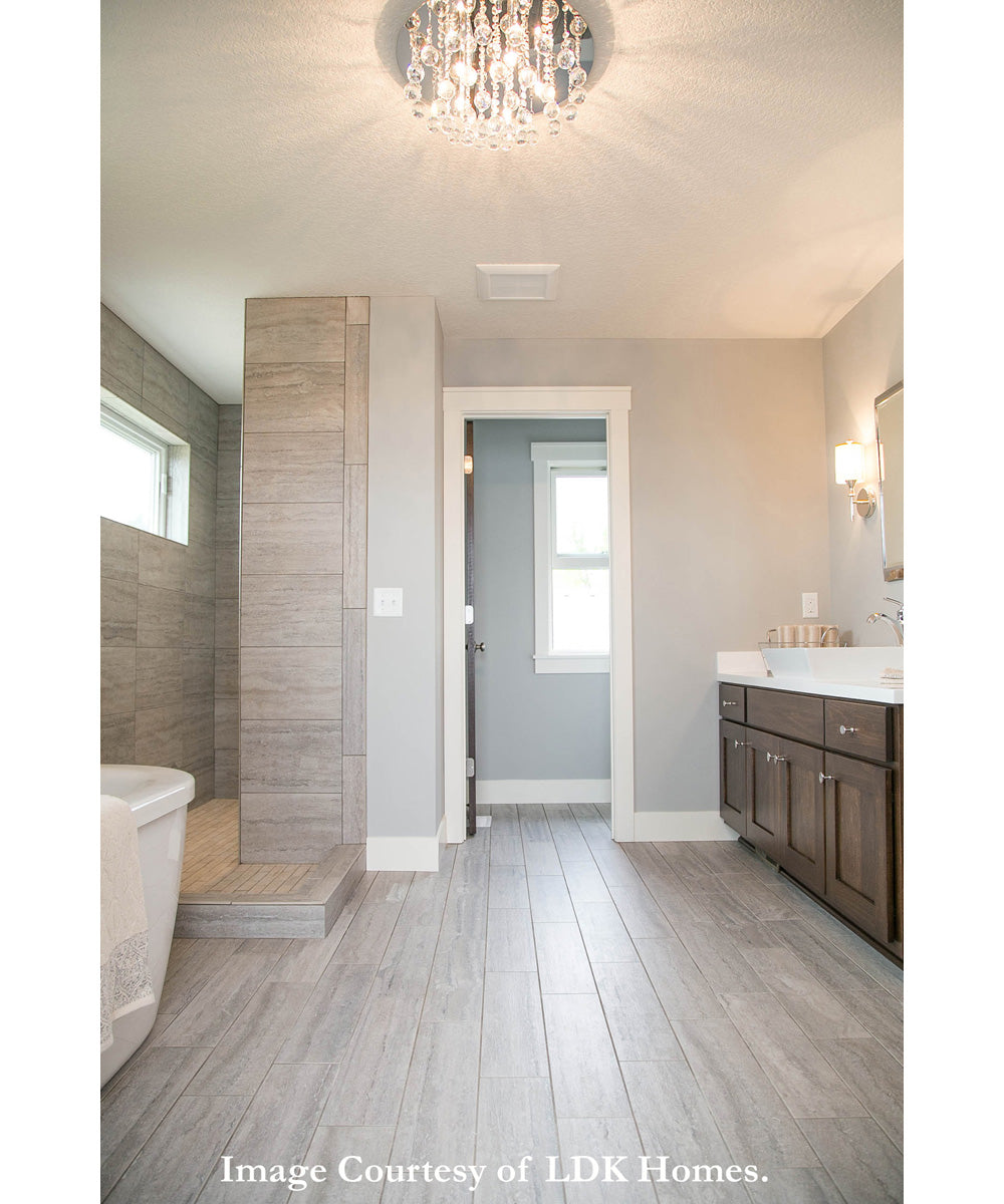 Bordeaux Extra Large 5-light Flush Mount Polished Chrome