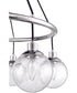 Que 6-Light Chandelier Chrome