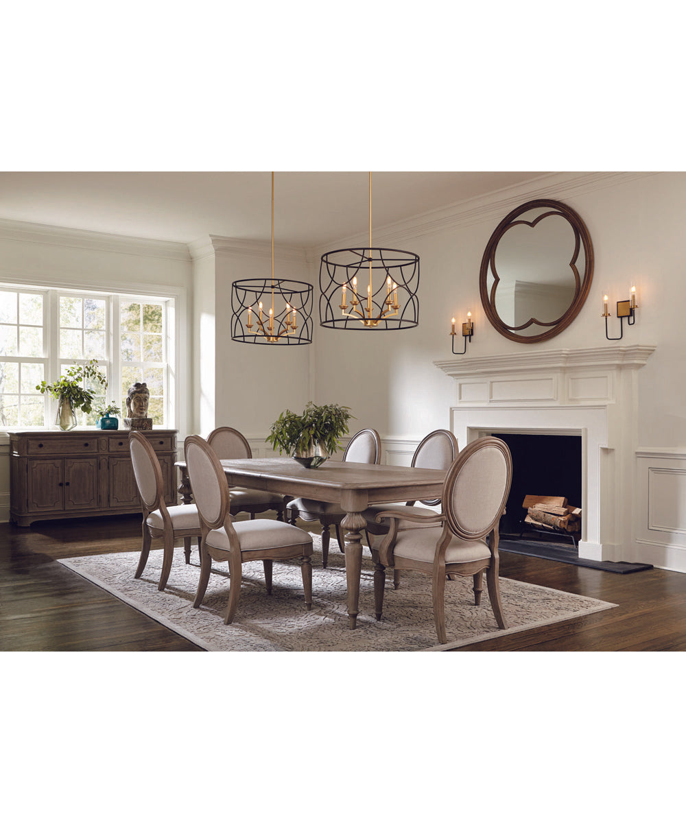 Landree 5-Light Luxe Chandelier Light Matte Black