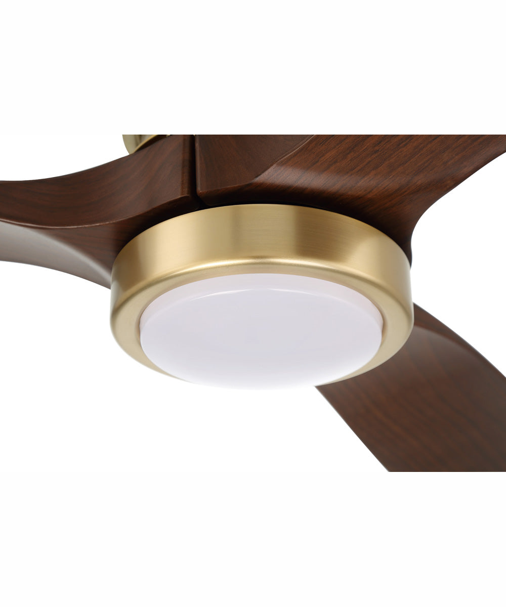 60" Sonnet 1-Light Ceiling Fan Satin Brass