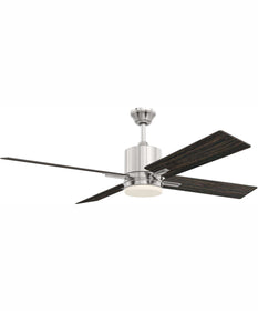 52" Teana 1-Light Ceiling Fan Brushed Polished Nickel