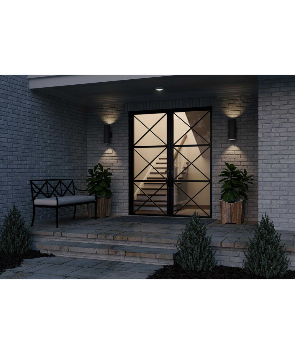 5" Outdoor Up/Down Wall Cylinder Black