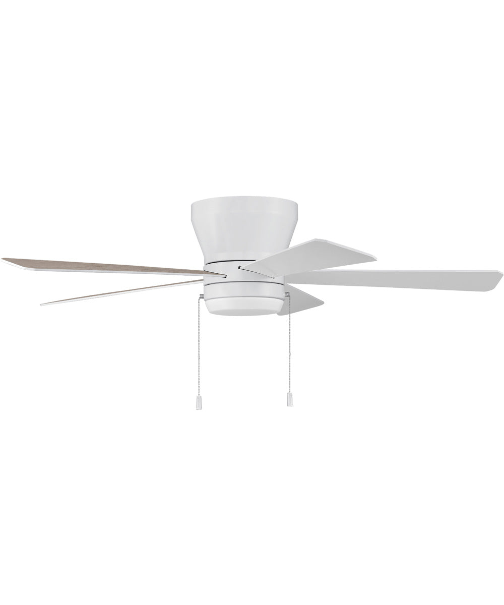 52" Merit 1-Light Specialty Ceiling Fan (Blades Included) White