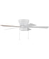 52" Merit 1-Light Specialty Ceiling Fan (Blades Included) White