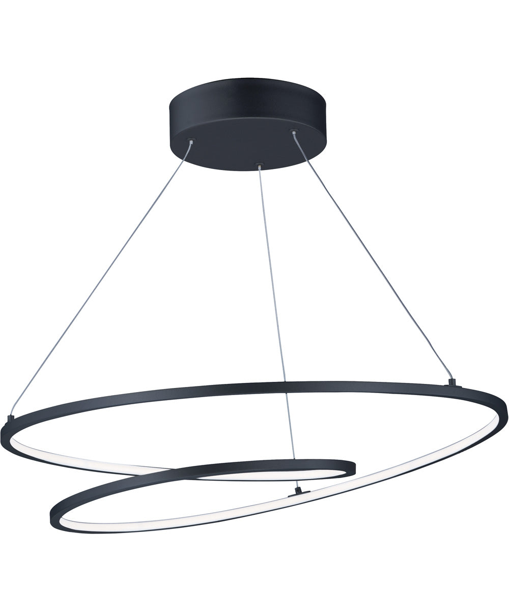 25"W Cycle LED Pendant Black