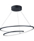 25"W Cycle LED Pendant Black