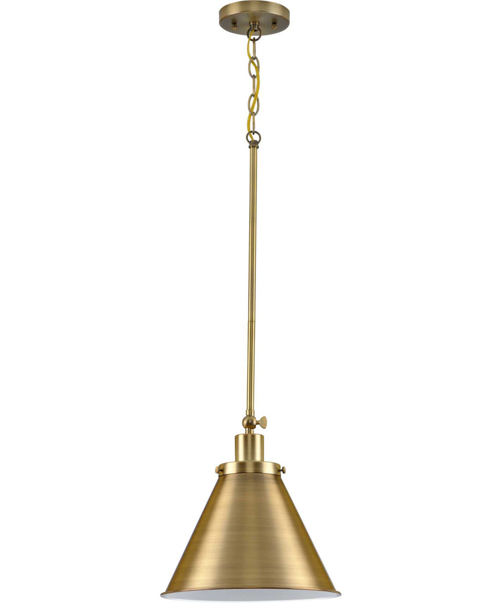Hinton 1-Light Vintage Style Hanging Pendant Light Vintage Brass