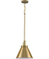 Hinton 1-Light Vintage Style Hanging Pendant Light Vintage Brass