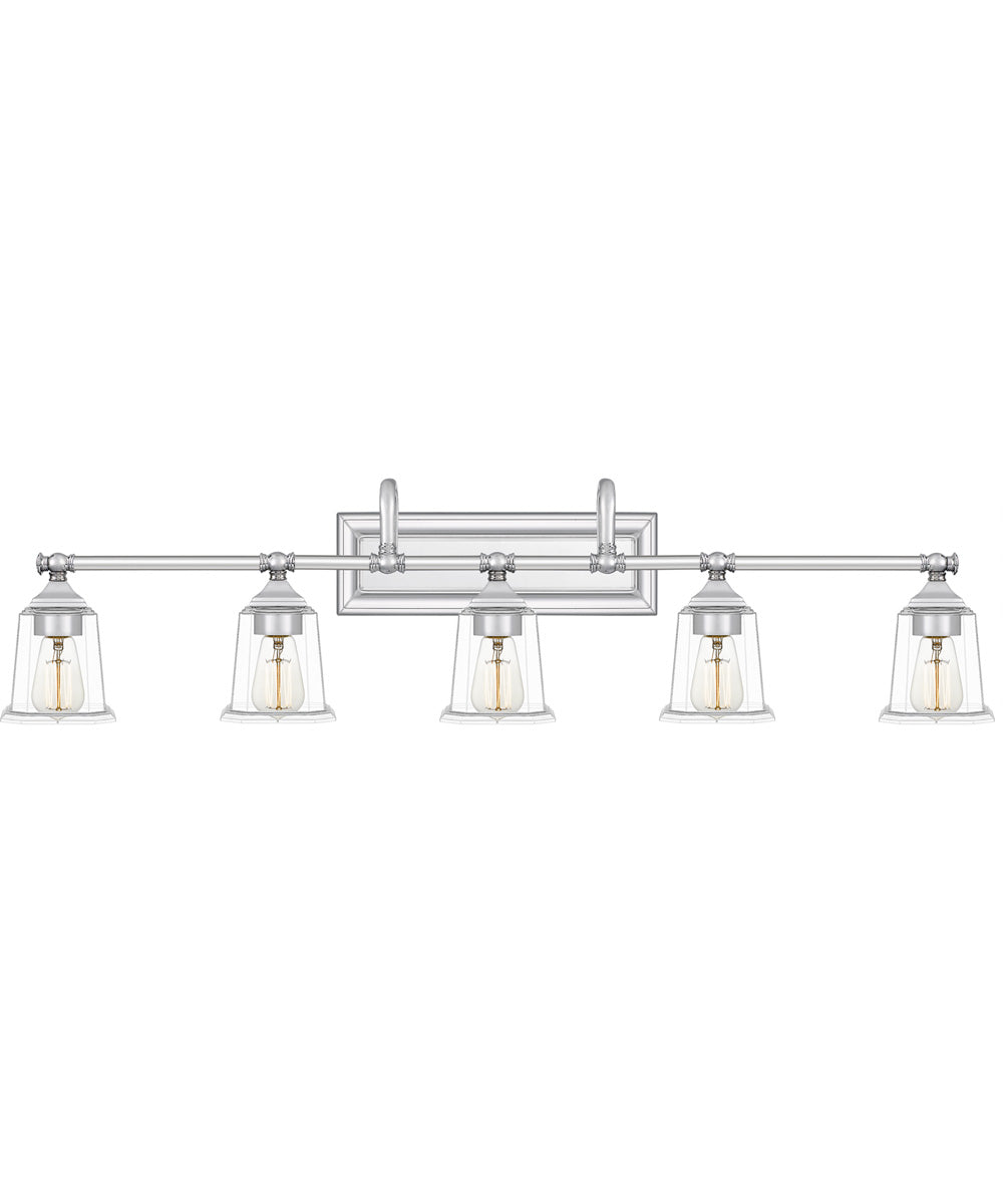 Nicholas 5-light Bath Light Polished Chrome