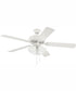 52" Decorator's Choice 3-Light Ceiling Fan Matte White