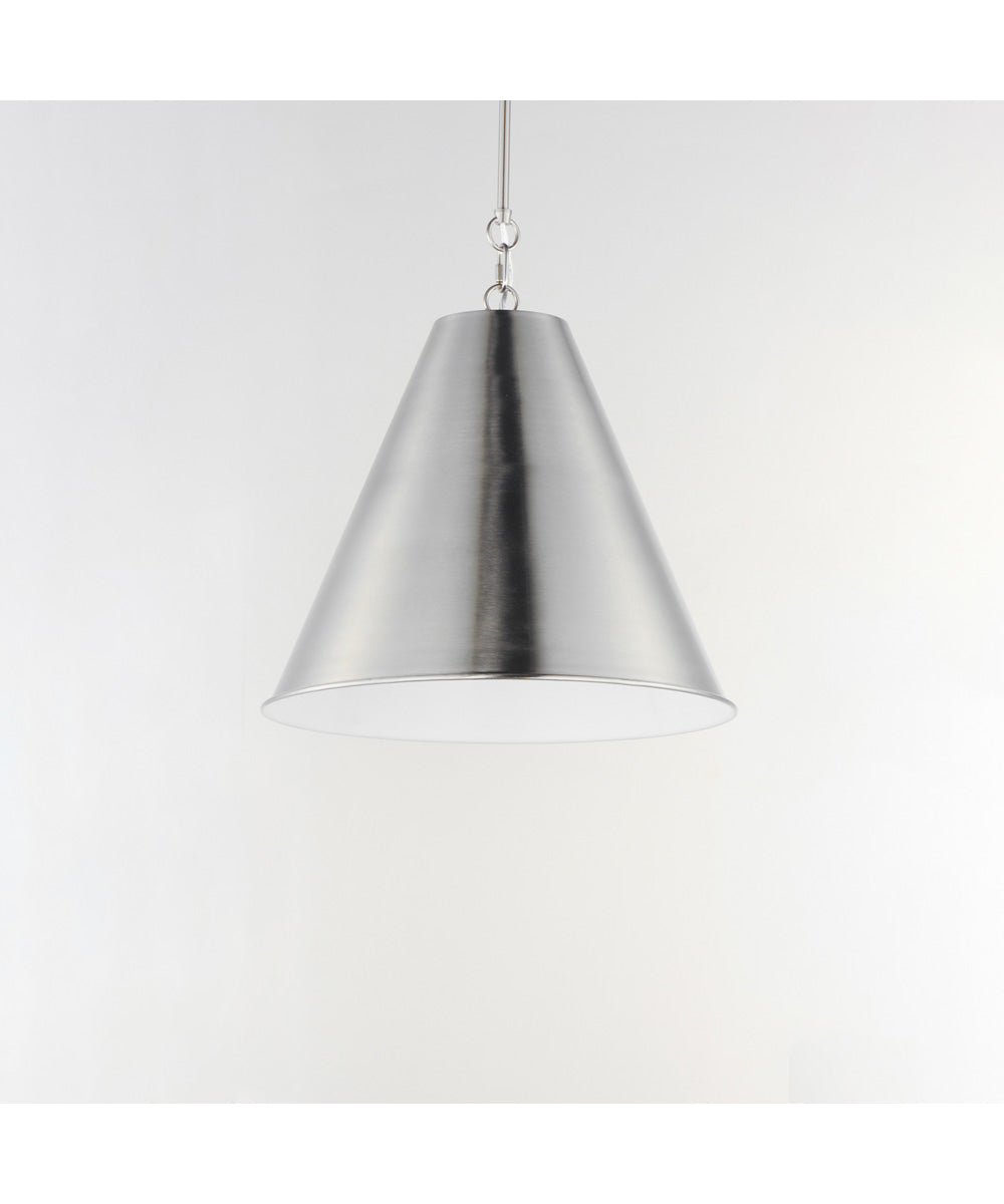 Veritas 18 inch 1-Light Pendant Satin Nickel