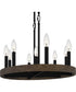 Hendrix Medium 9-light Island Light Matte Black