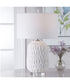 Caelina Textured White Table Lamp