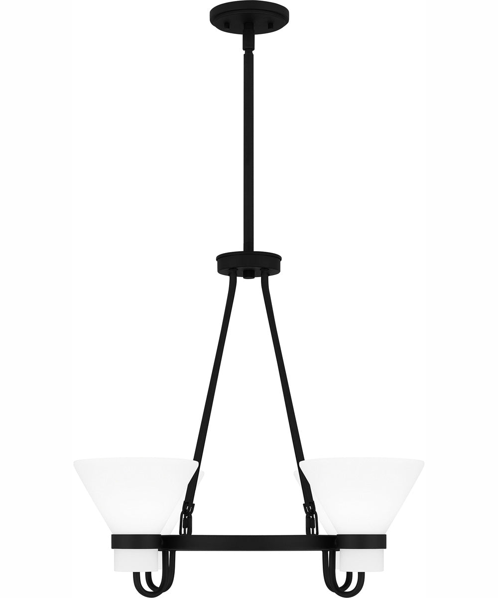 Marigold 4-light Chandelier Earth Black