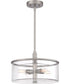 Hailie 4-Light Pendant Satin Nickel