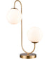 Moondance Curved 2-Light Table Lamp