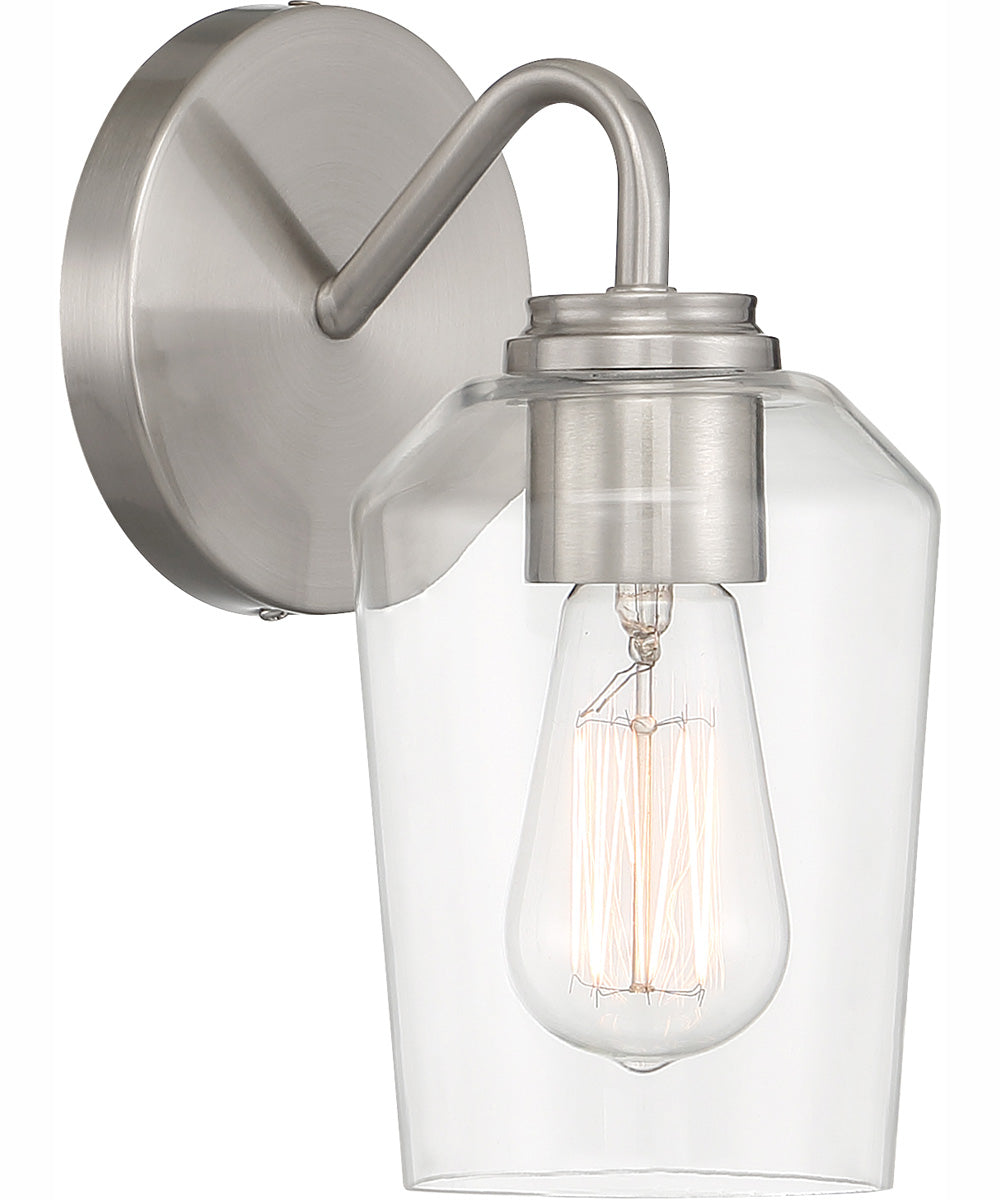 Shayna 1-Light Wall Sconce Brushed Polished Nickel