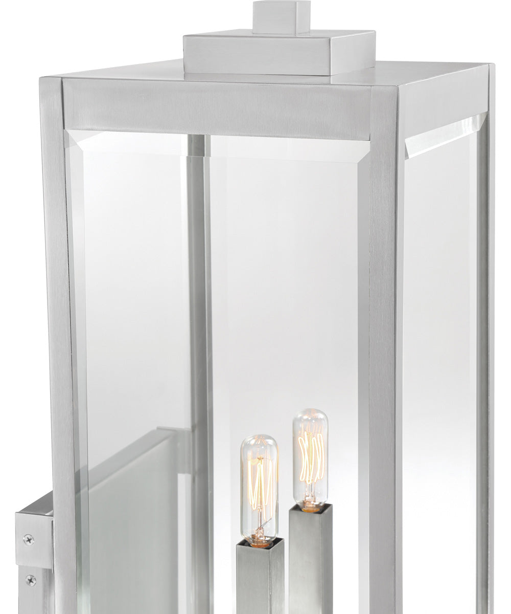 Westover Extra Large 2-light Outdoor Wall Light Stainless Steel