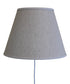 16"W Floating Shade Plug-In Wall Light Textured Oatmeal Fabric